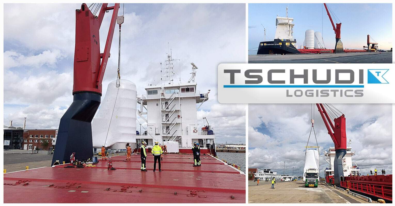 Tschudi Logistics Sweden Once Again Completed a Safe Transport of Vertical LNG Tanks