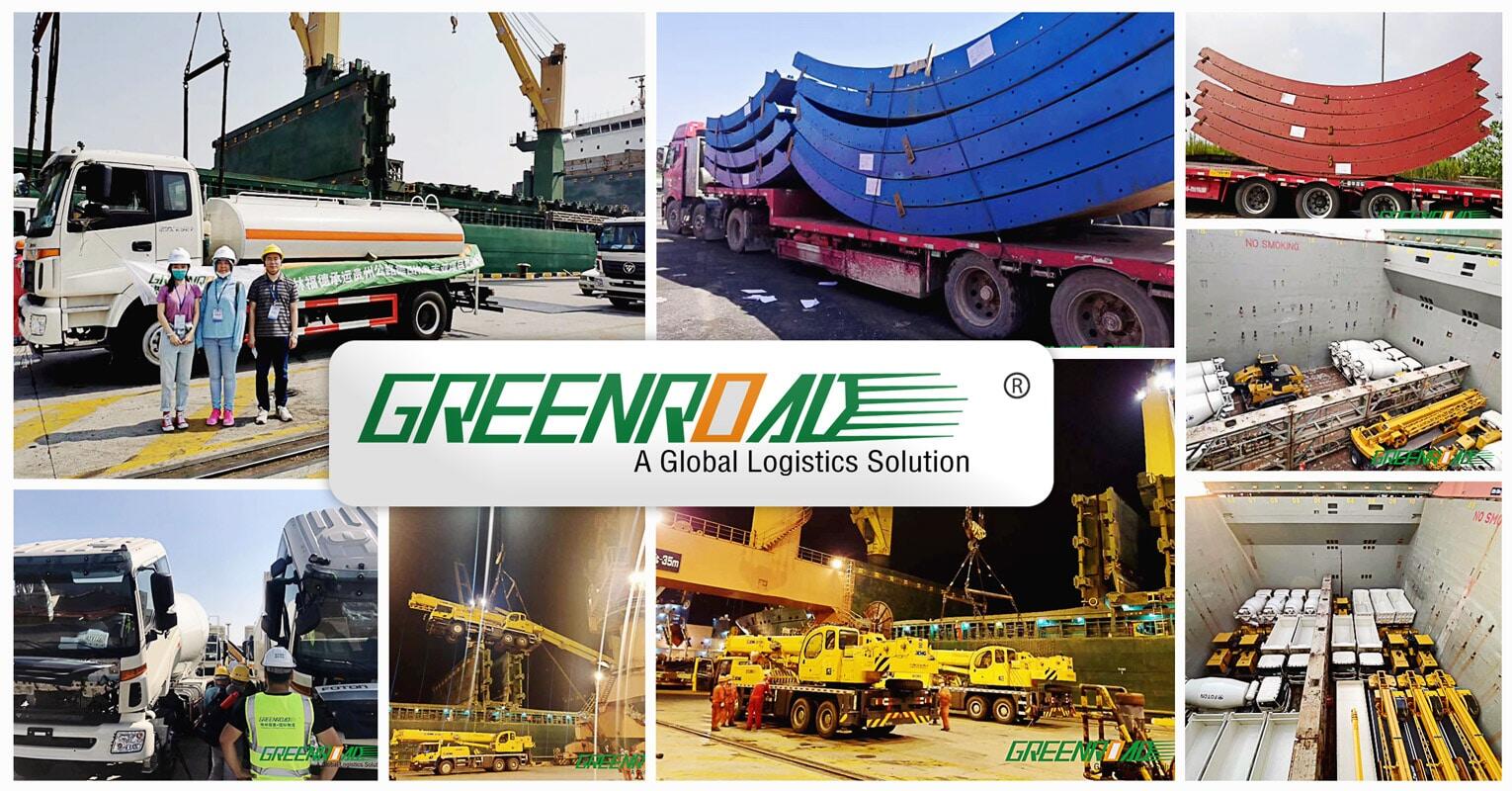 Greenroad Handles 4500 CBM o f Vehicle Equipment and Steel Structures