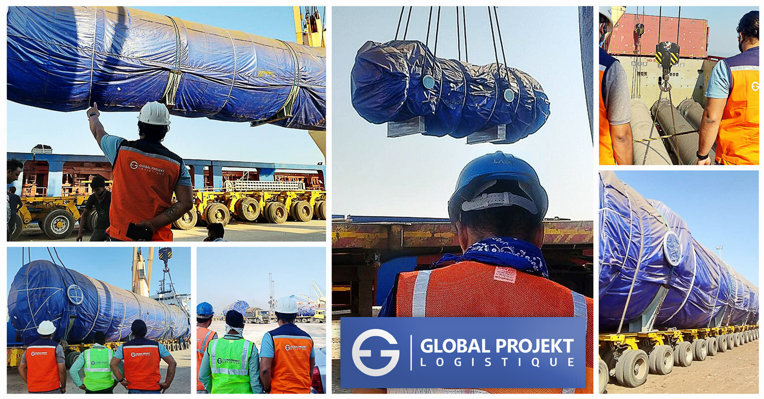 Global Projekt Logistique Shipped 2615 cbm / 40 units ex-Kandla to NOLA, USA for an EPG Project