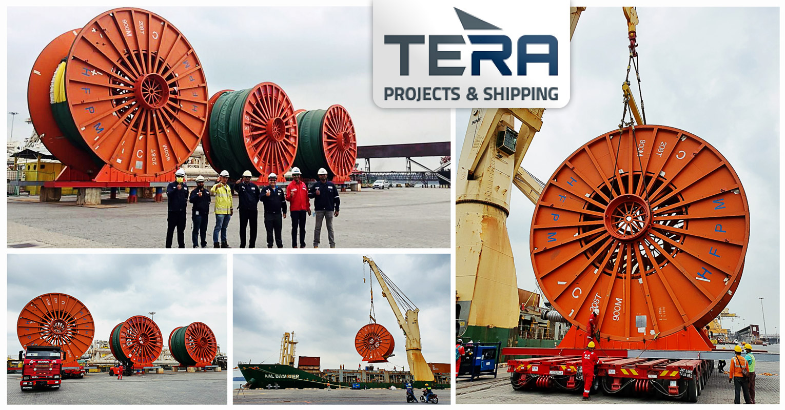 Tera Projects Received Oil and Gas Reels in Pasir Gudang, Malaysia