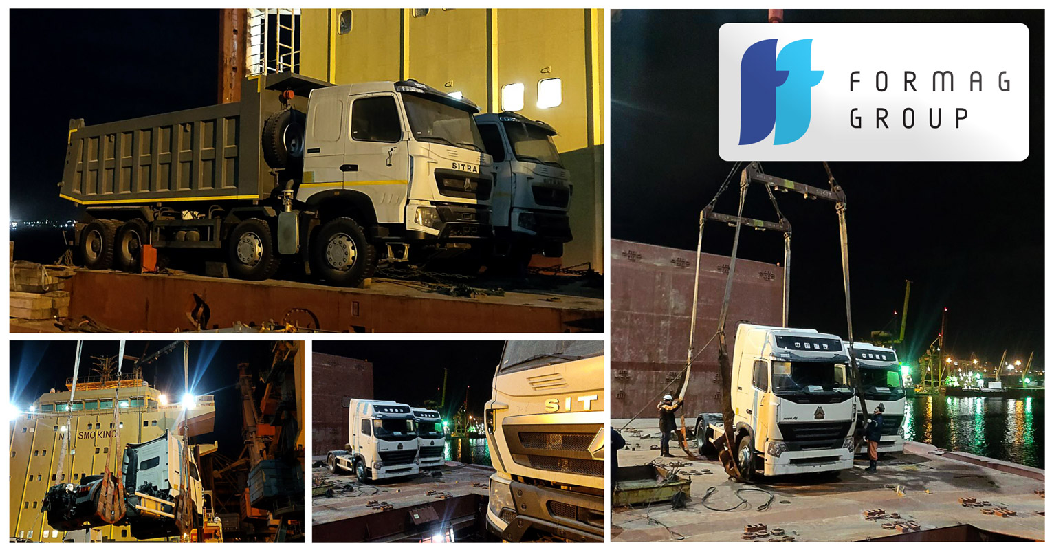 Formag Group Arranged a Shipment of Tractor-trucks and Dumper-trucks from Ukraine Only 37 Days Ffter Departure from China