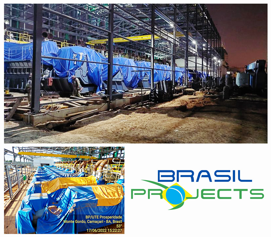 Brasil Projects Delivered 11 x 158mt Engines for the Prosperidade II & III Power Plants in Camaçari