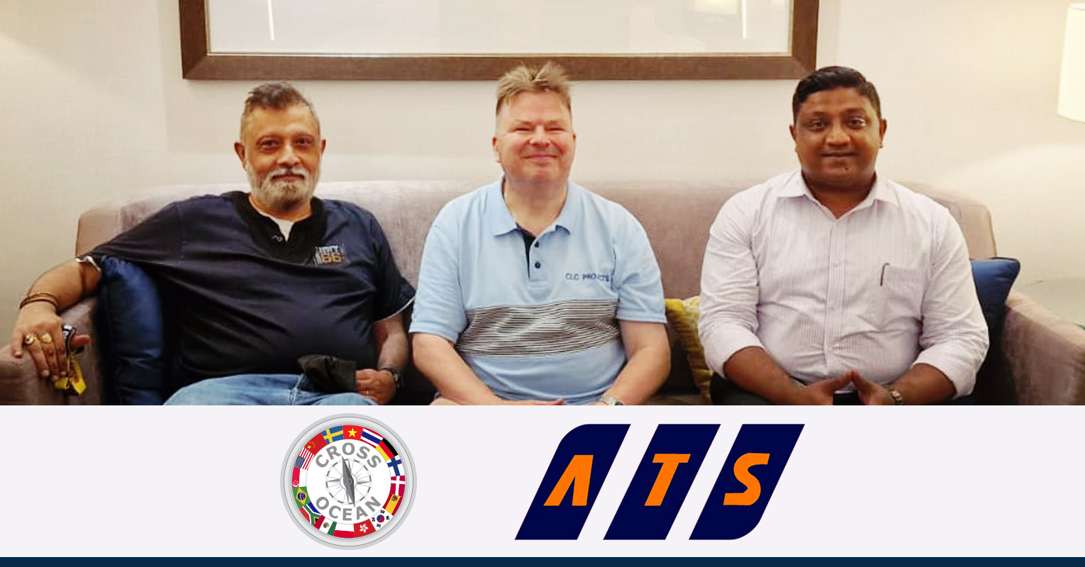 Cross Ocean's Chairman meeting with Mr. Srinivas and Mr. Deepesh of Asian Tiger Shipping LLC in Dubai, UAE