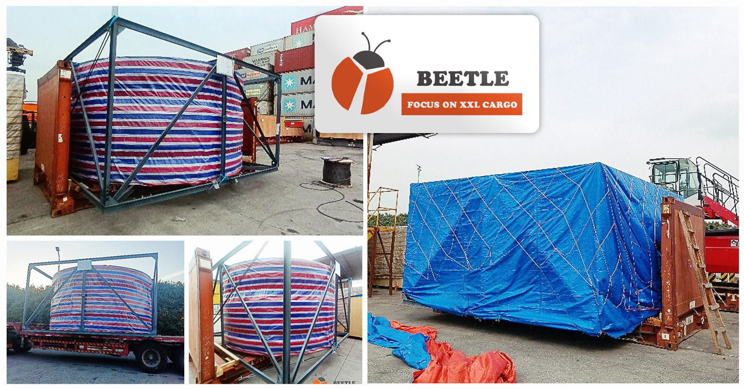 Shanghai Beetle Shipped 4.86m Wide Cargo from Shanghai to Durrës, Albania by Flat Rack
