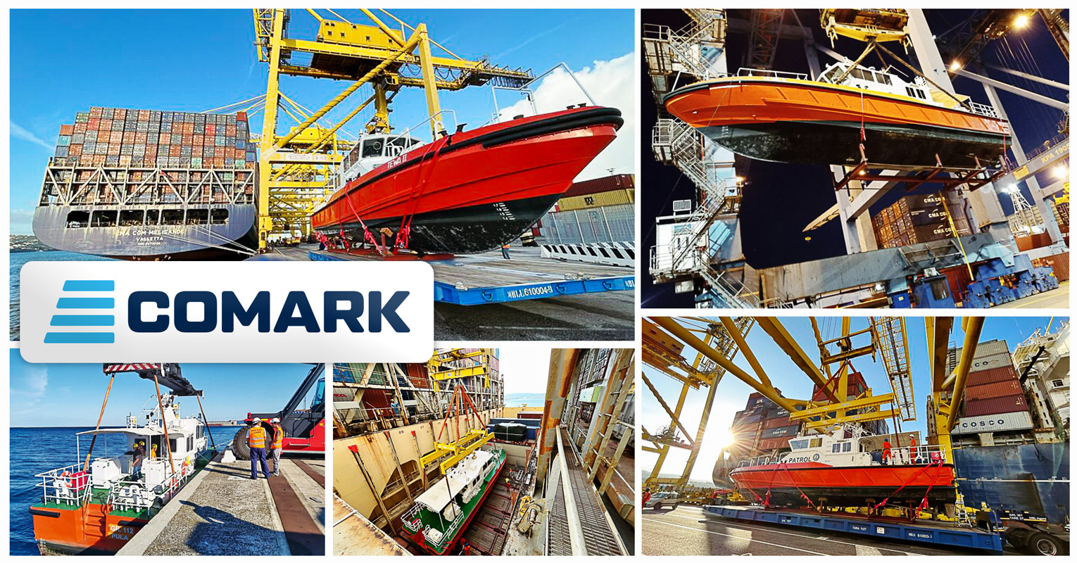 Comark Shipped a Patrol Boat via Breakbulk on CMA-CGM from Trieste to Mombasa