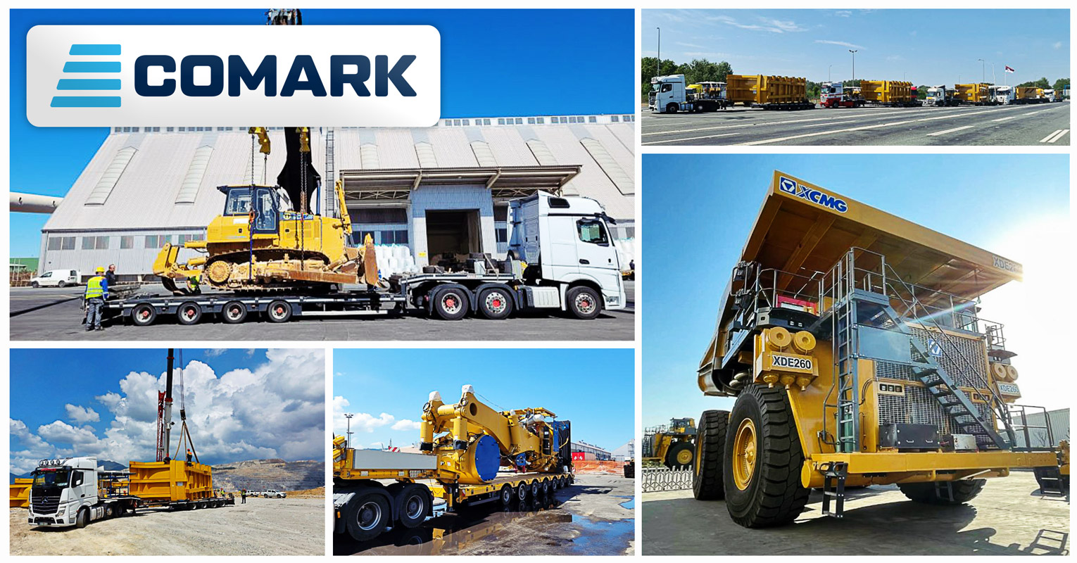 Comark has a New Office in Beograd, Serbia where they Recently Delivered New Disassembled Mining Dump Trucks