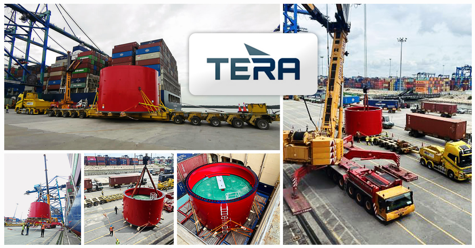 Tera Projects Completed a UC Loading & Transport of an O&G Crane Pedestal by Own Trailer