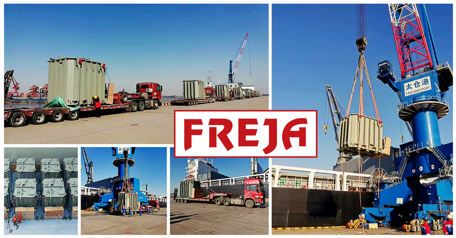 Freja Shanghai Loaded 8 Sets of Transformers & Accessories in Taicang for Africa