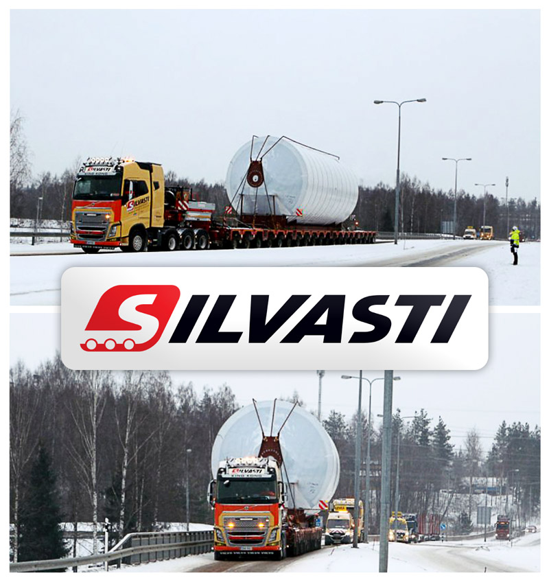 Silvasti Transported a Scrubber from Savonlinna to the Port of Hamina