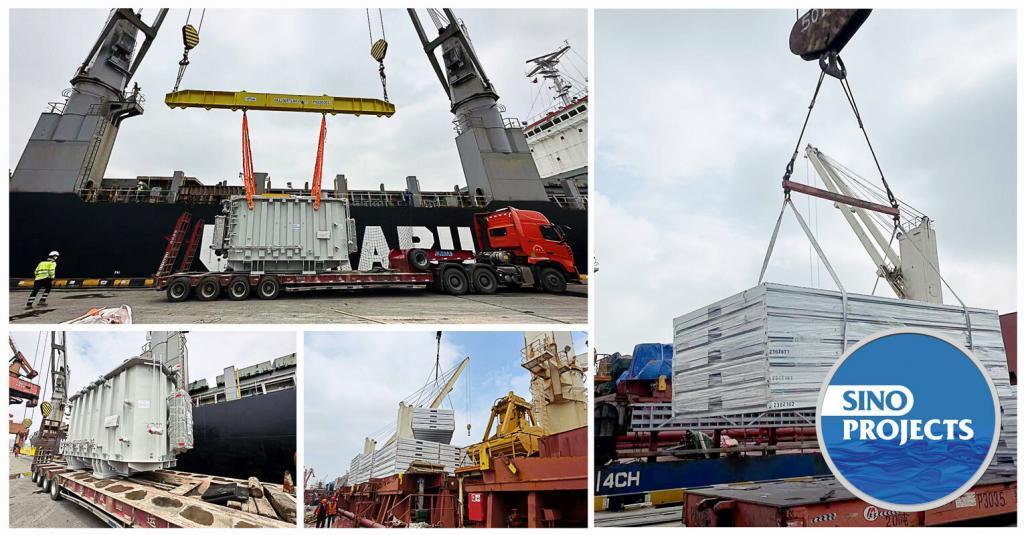 Sino Projects Loading Breakbulk Cargo at Two Different Shanghai