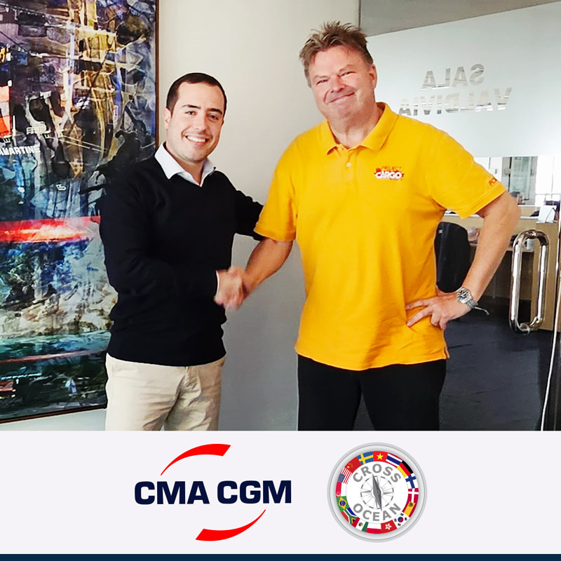 Cross Ocean's Chairman met with Mr. Juan Justel of CMA CGM in Santiago, Chile