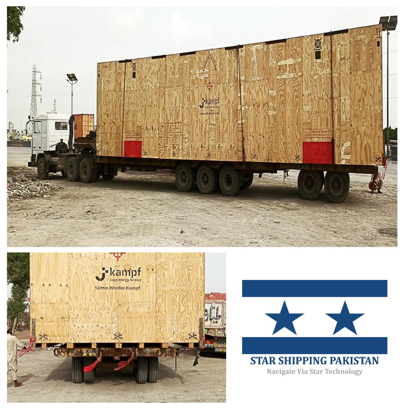 Star Shipping Pakistan Transported an Oversized OOG Load from Karachi Port to Sheikhupura onto Extra-Long Conventional Low Bed Traler via the (N5) National Highway