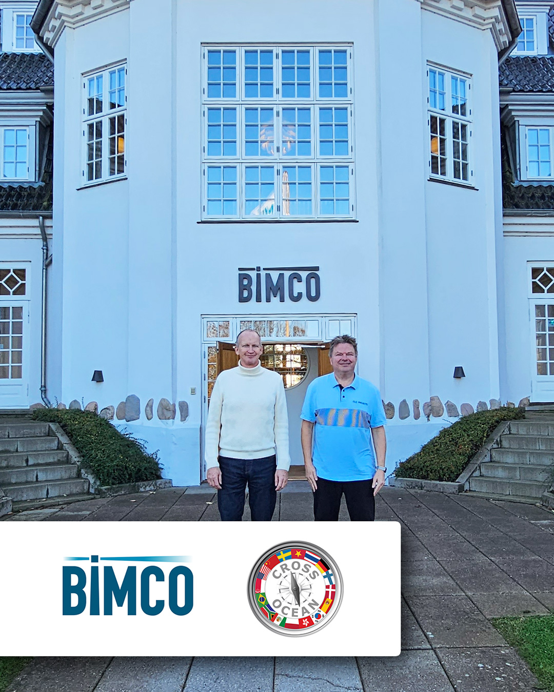 Cross Ocean's Chairman meeting with Mr. Erik Jensby, Head of Membership & Business Development at BIMCO HQ in Copenhagen, Denmark