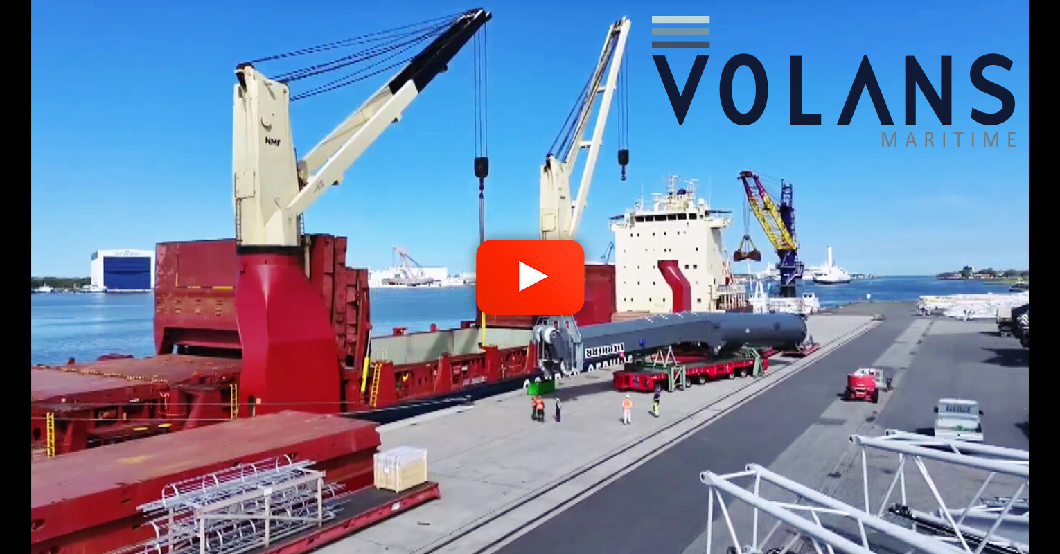 Video – Volans Maritime Moving a Liebherr Crane - Cross Ocean