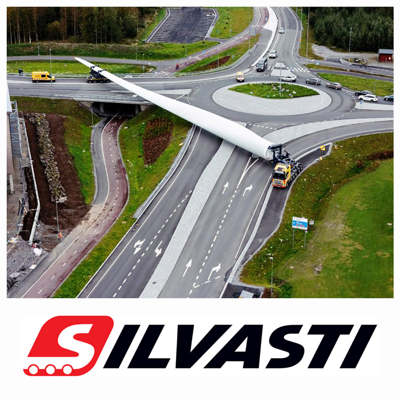 Silvasti Transported Components Needed for Building 69 Wind Turbines in Finland