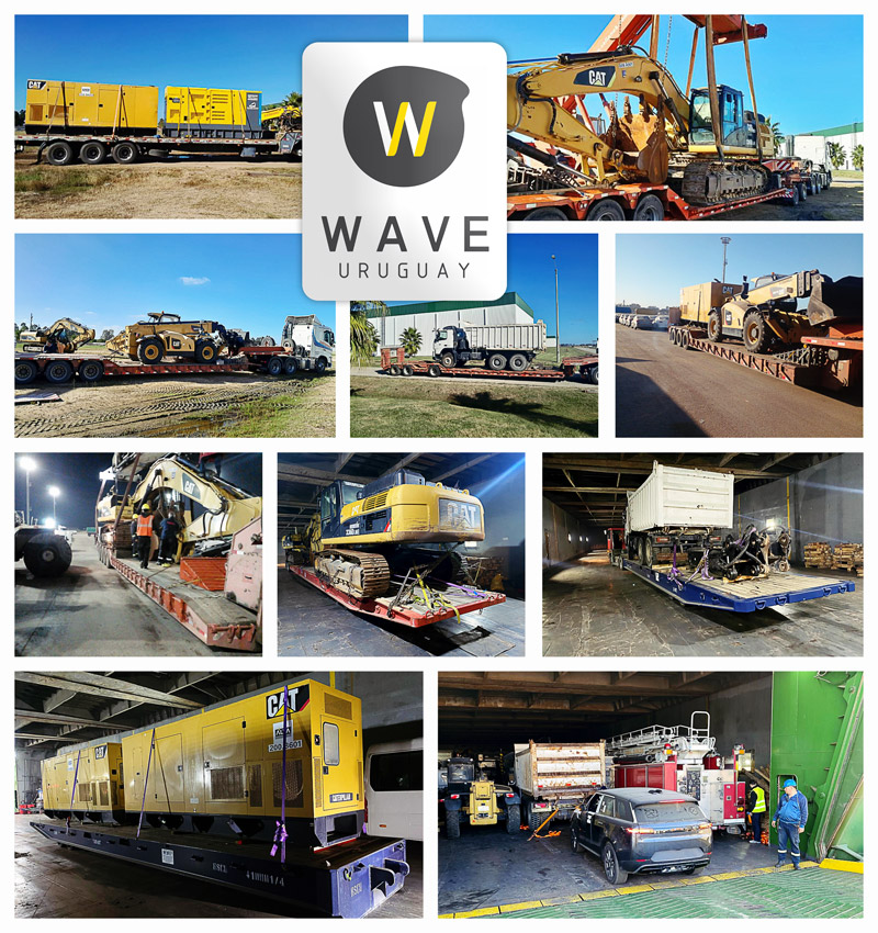 Wave Logistics Transports Used Construction Machinery