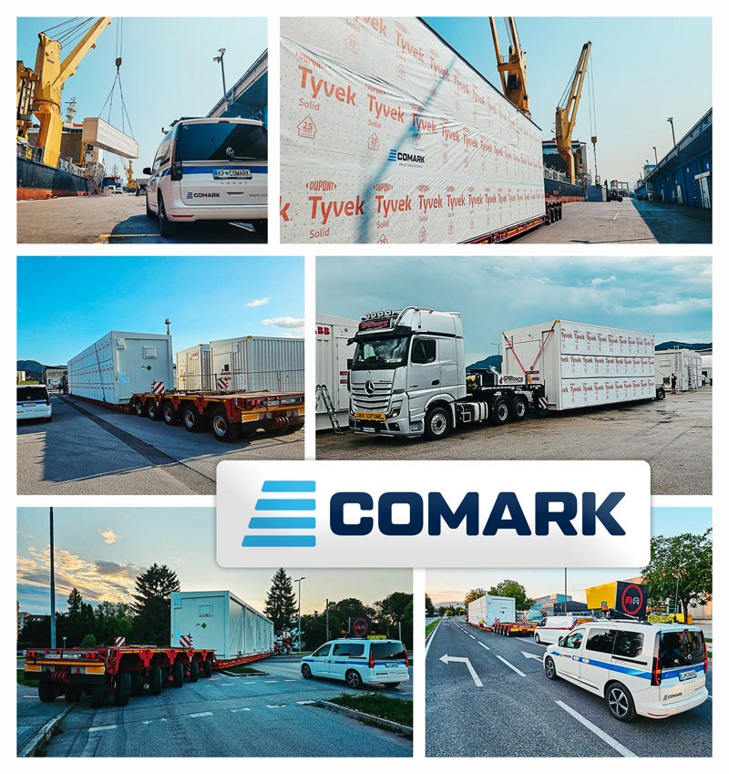 Comark Delivered 60+ Modular Units from Slovenia to West Africa