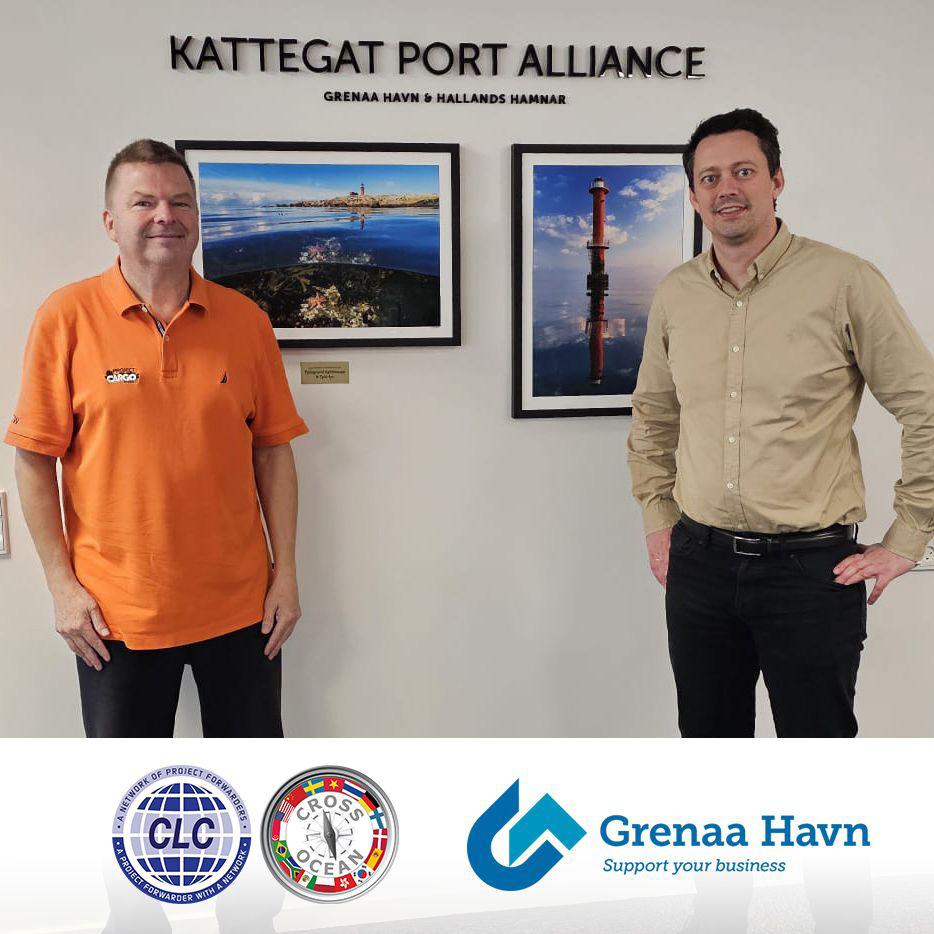 Cross Ocean Hon. Chairman Meeting with Theis Gisselbæk of Port of Grenaa Denmark Service Provider to Cross Ocean