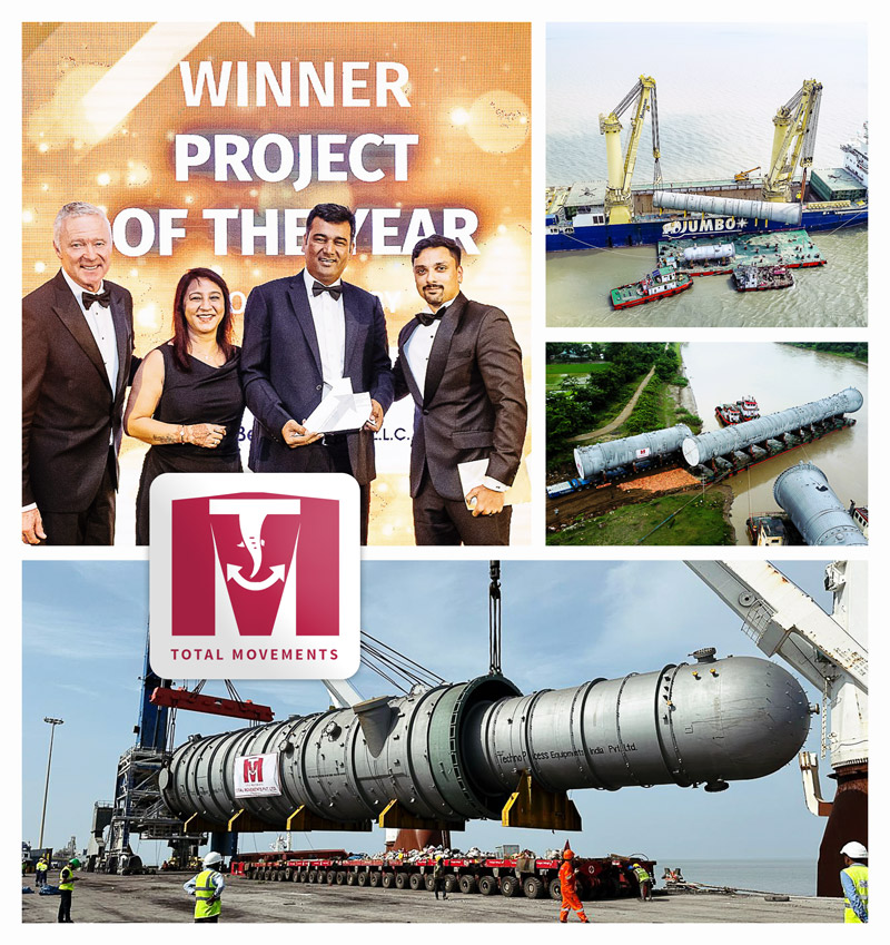 Total Movements Wins Heavy Lift Project of the Year Award