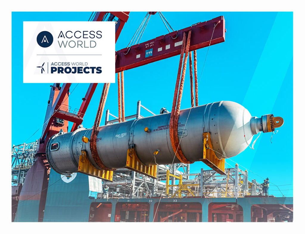Access World Projects Delivered a Time-sensitive 172-ton DHT Reactor from Dahej, India, to Cape Town, South Africa
