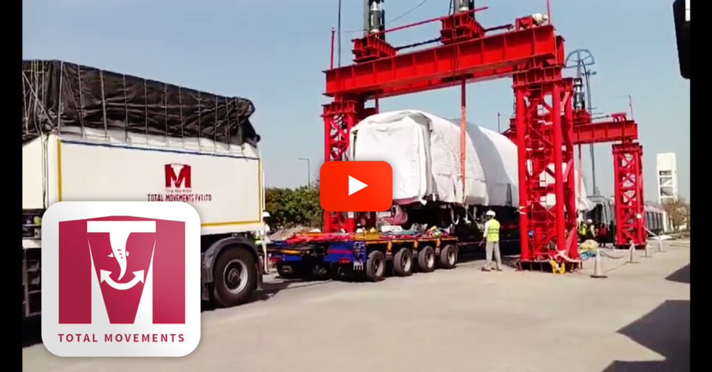 Total Movements Transported Metro Coaches from the Alstom Factory in Sri City