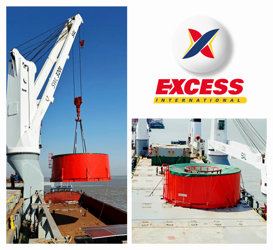 Excess International Loaded a 185t Subsea Cable Basket to West Africa